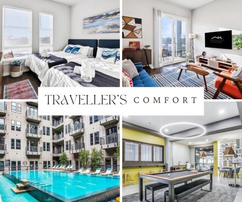 Downtown Fort Worth Luxe Retreat, Pool, Gym and Free Parking