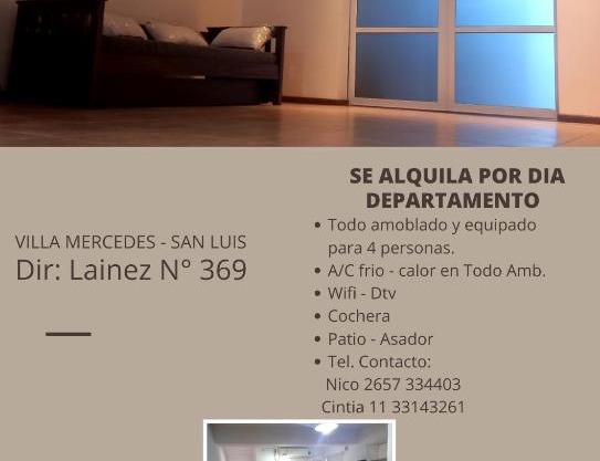 Dpto. Amoblado Lainez