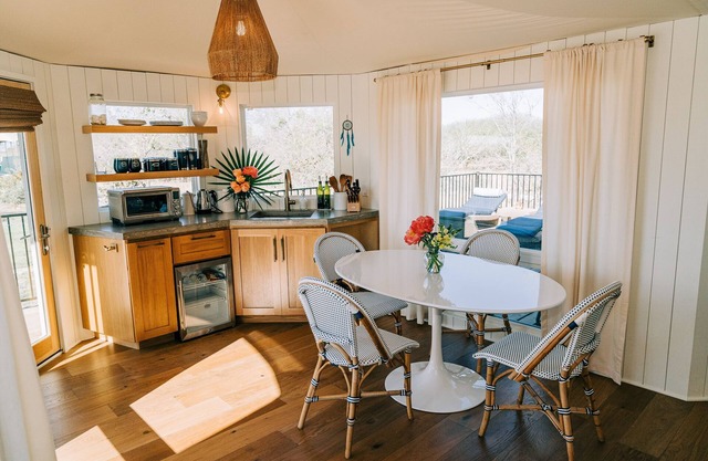 Dreamcatcher Safari Tent at Wahwahtaysee Resort on the San Marcos River
