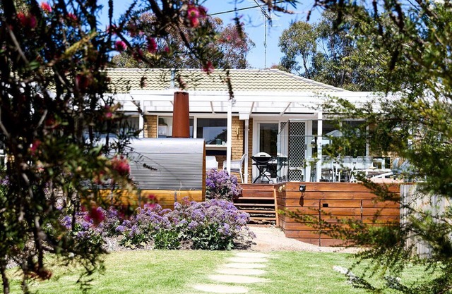 Dreamy Surf Coast cottage set in private gardens with plunge pool and sauna.