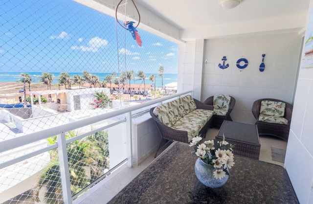 Duplex penthouse by the sea with jacuzzi and waterfall