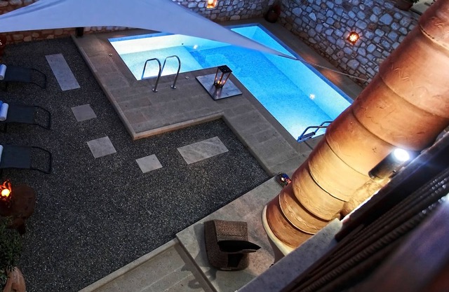 Eco-friendly stone villa with private pool and jacuzzi near the sea
