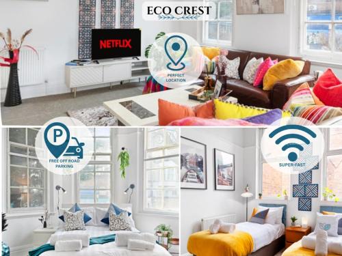 EcoCrest-Superior 2 Bedroom - Free Parking - Sleeps 5 guests