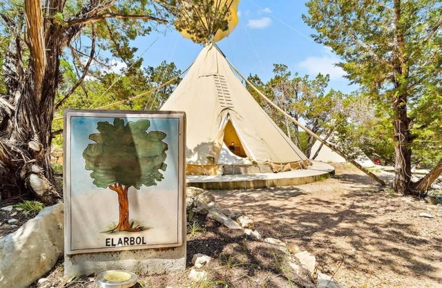 El Arbol | King Tipi w/ Fire Pit + Pool Access