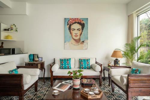 El Rocio Estate 2bhk in Assagao with Common pool, Free Parking,8 min away from Vagator