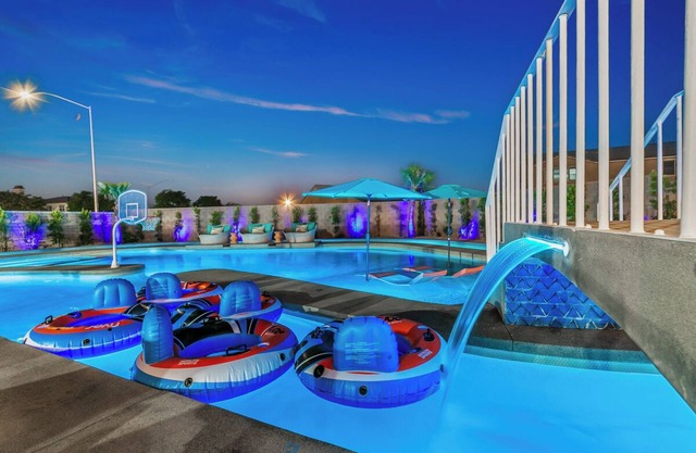 Electric Slide- Lazy River, Pickleball Resort style backyard
