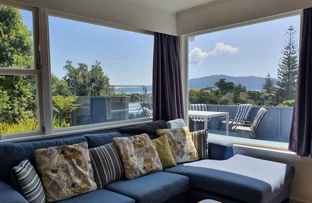 Casa de playa elevada con impresionantes vistas.