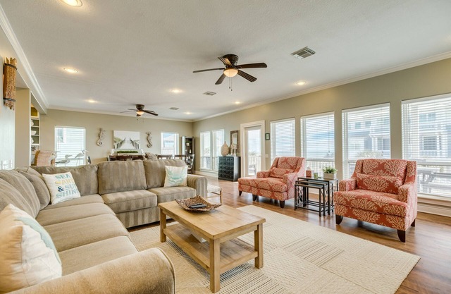 Elevator, 2nd row Gulf views, Fenced Yard, 2 Covered Decks & More
