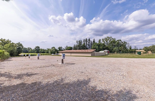 Empty motorhome pitches