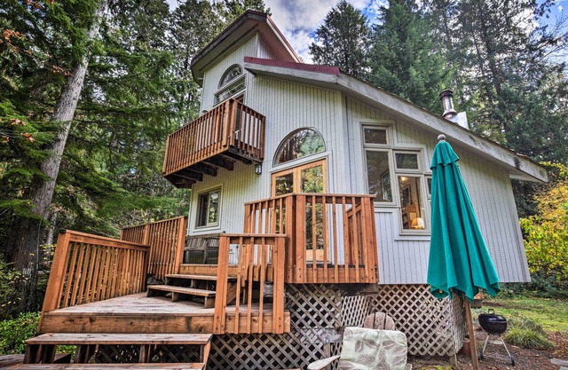 Enchanting Escape w/ Hot Tub, Decks & Views!