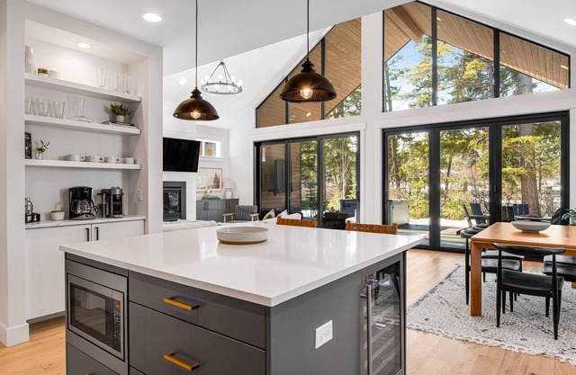 Enchanting home with grill, firepit, full kitchen, central AC, & washer/dryer