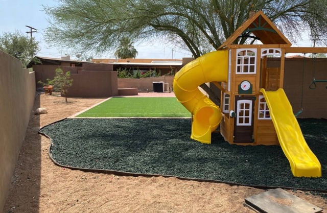 Enchanting southwestern villa and casita with pool, playground, and bball hoop