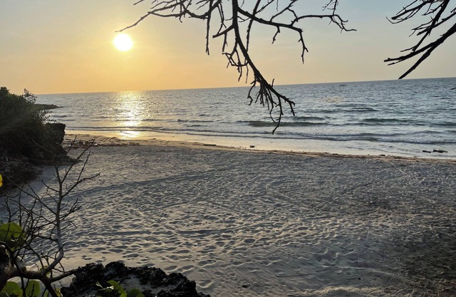 Enjoy a pleasant Island stay in La Felicida, a cozy beach front rustic cabin