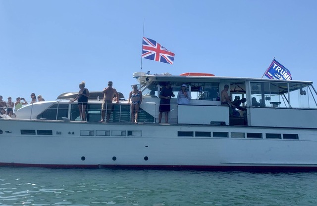 Enjoy beautiful Harsens Island on your own private yacht.