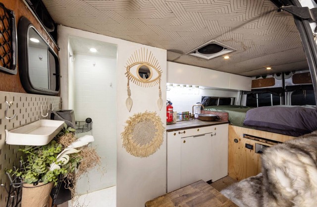 Enjoy elegant campervan comforts in the heart of an ancient fern forest