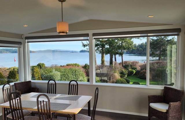 Enjoy the amazing views from The Beach House with private beach acces