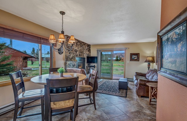 Enjoy the patio, pickleball or tennis while the kids play at the playground!