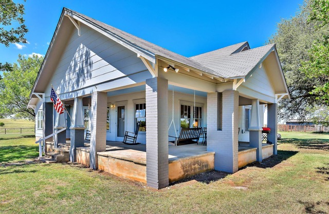 Enjoy the peaceful setting of this remote 1920's farmhouse.