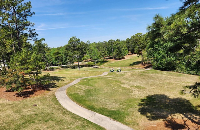 Enjoy your stay overlooking Hole 6 on Pinehurst National #9.