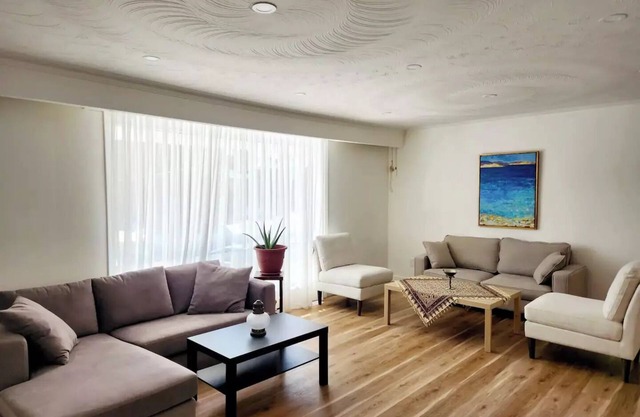 Enter luxurious house.