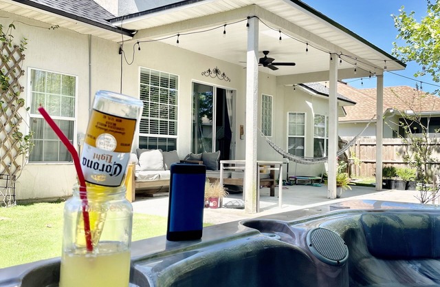 Entire home with outdoor shower and hot-tub, and everything for kids