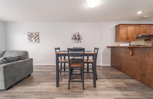 Entire unit to yourself. Internet and Netflix, full kitchen, linens and towels.