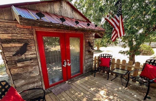 Escape to The Bird's Nest, a charming tiny home nestled on a charming farm