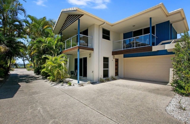 Exceptional modern three bedroom townhouse with water on both sides.
