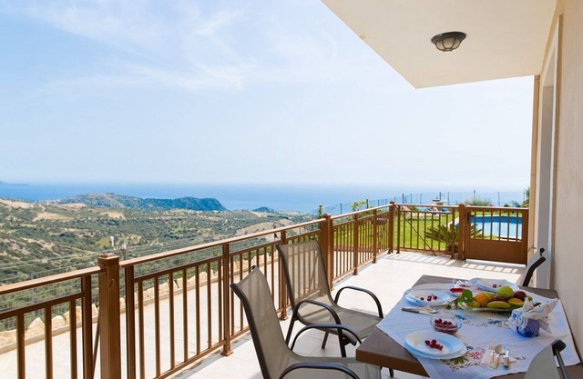 Exclusive Crete Villa | Sea View Villa | Private Pool | Sea/Garden View | 3 BDR | Rethymno