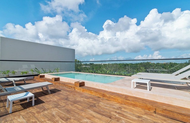 Kaybe Departamento en Planta Baja con Jardín, Alberca y Jacuzzi en Tulum