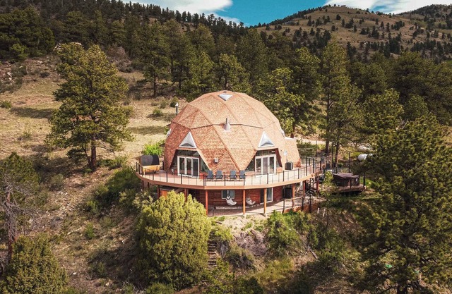 Expansive Views! 4500SqFt Mountain Dome Near Denver w/ Sauna, Hot Tub, Huge Deck