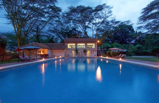 Experience Kenya’s Beauty from a Luxurious Lakeside Room | Outdoor Pool