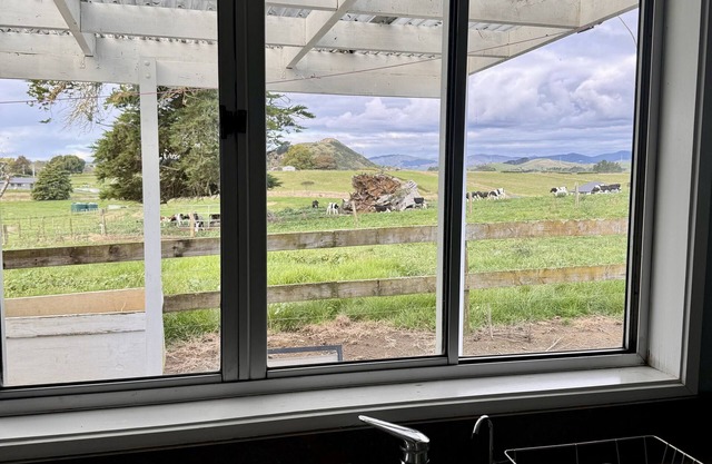 Experience the country life, on a working dairy/dry stock farm with a view