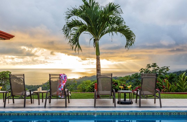 Exquisite ocean and mountain views in paradise.