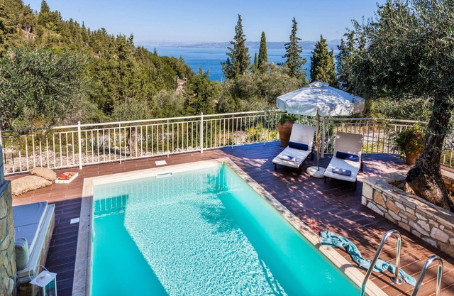 Exquisite Paxos Villa | Villa Nereus | 2 Bedrooms | Breathtaking Sea Views and Private Pool | Monodendri