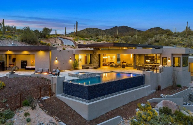 Fabulous Secluded Modern Estate in Carefree, AZ w/ Mountain Views