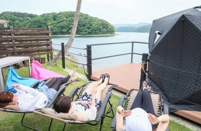 Facing cabin for 4 people Panoramic sauna pre / Matsuura City Nagasaki