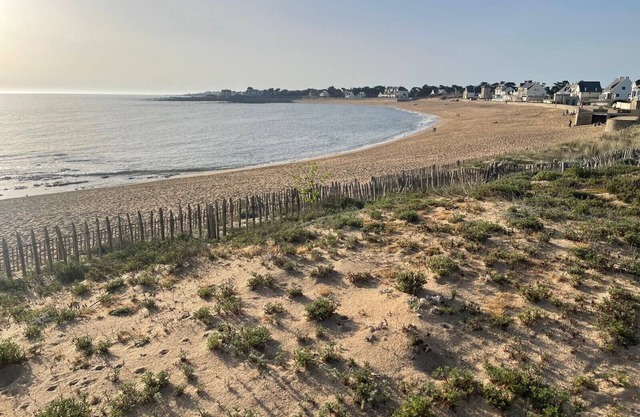 FACING THE SEA, ON THE BEACH, FULL PANORAMIC VIEW, SUNSET
