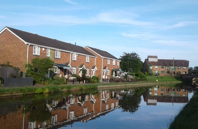 Frente al Canal de la Unión de Shropshire