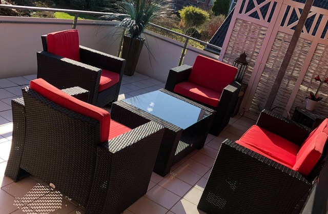 Familien- und Haustierfreundliche Wohnung in Fredenbeck mit Dachterrasse & Kamin