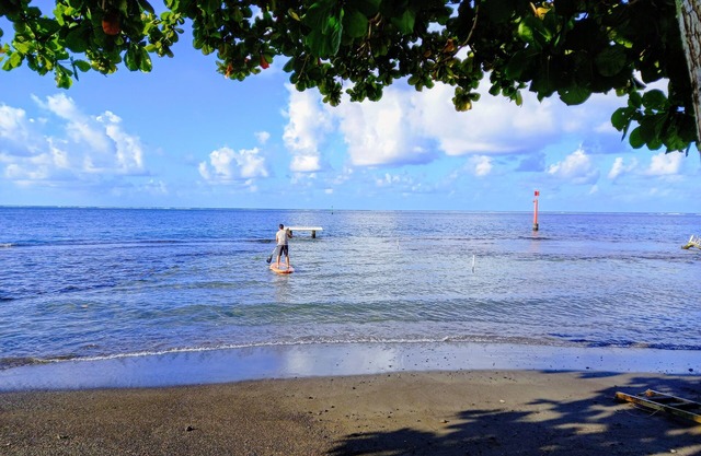 Family Beach House at Tautira-Tahiti w/ black sand beach