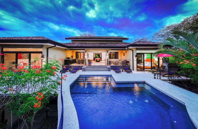 Coastal Family Villa with Private Pool, Steps from the Beach & Exclusive Beach Club Access