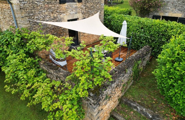 Gîte-Confortable-Habitación con desagüe-Vista al campo-Gîte Terrasse