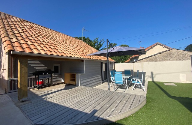 Casa familiar con terraza y barbacoa, cerca de playa y centro, 6 plazas, St-Brevin-les-Pins