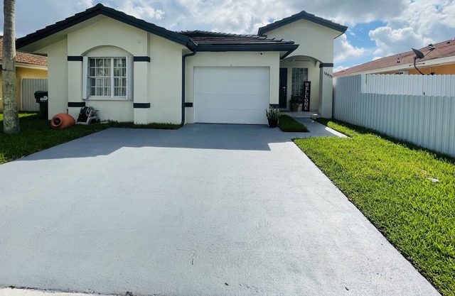 Family home with pool and game room