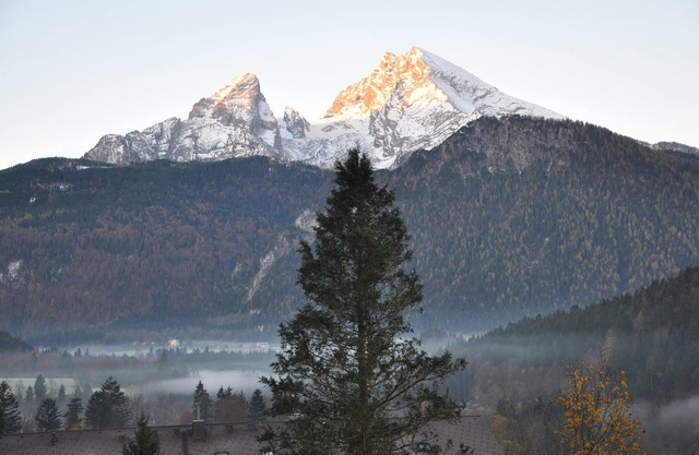 Fantásticas vistas a las montañas, a las afueras de Salzburgo -