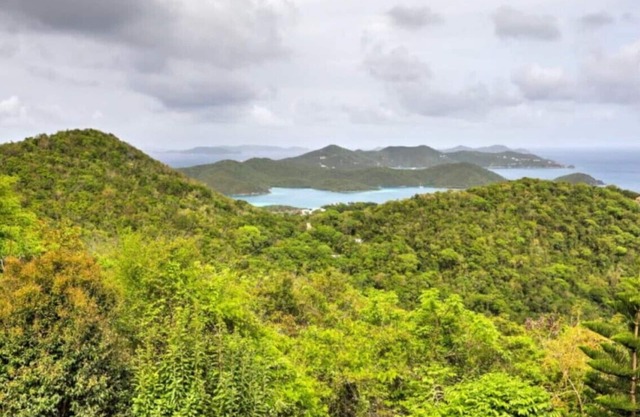 Fantásticas vistas panorámicas de las Islas Vírgenes Británicas, increíbles amaneceres, piscina