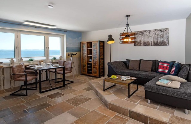 Fantastic sea view over the east side to the islands of Foehr and Amrum.