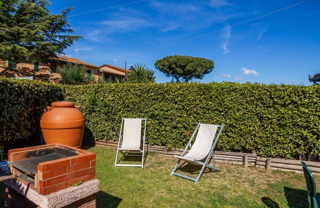 Granja 'Ruggeri - Casa Rosa' con jardín compartido, Wi-Fi y aire acondicionado