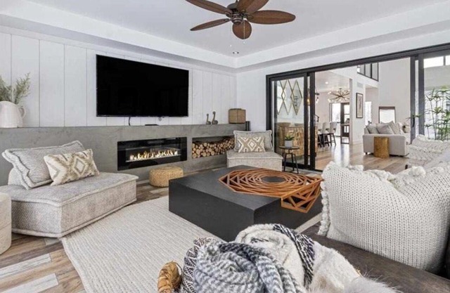 Farmhouse chic on Georgian Bluffs, where luxury meets comfort.